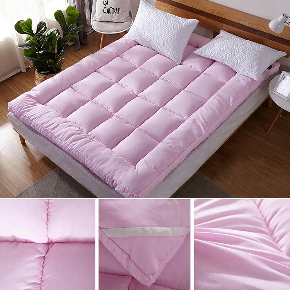 Mattress Topper Pad Quilted Mattress Cover Bed Protector King Queen Full Twin Size Mattress Topper Pad Quilted Mattress Cover Bed Protector King Queen Full Twin Size