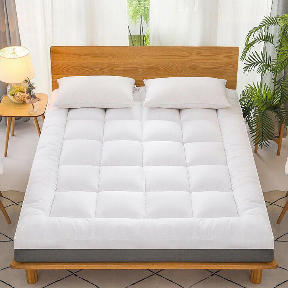 Mattress Topper Pad Quilted Mattress Cover Bed Protector King Queen Full Twin Size Mattress Topper Pad Quilted Mattress Cover Bed Protector King Queen Full Twin Size